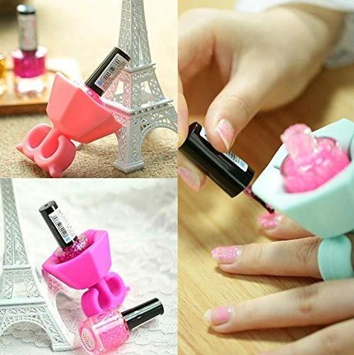 Nail polish stand with ring, manicure accessory Nail polish stand with ring, manicure accessory